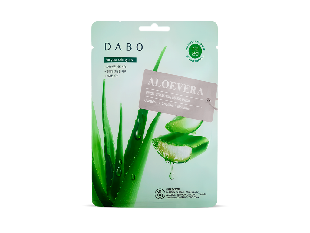 DABO First Solution Mask Pack Aloevera Tek Kullanımlık Yüz Maskesi