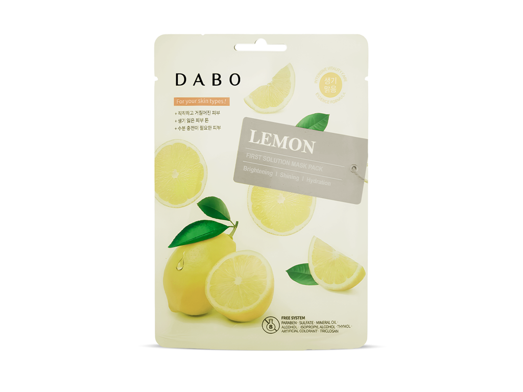 DABO First Solution Mask Pack Lemon - Tek Kullanımlık Yüz Maskesi