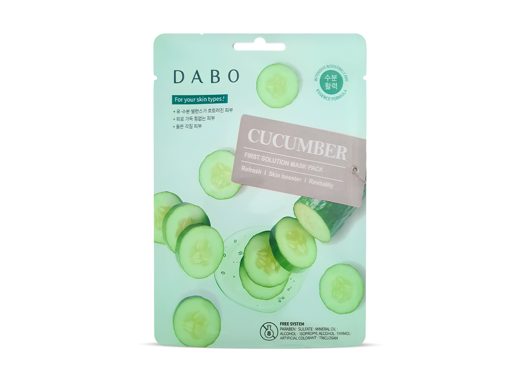 DABO First Solution Mask Pack Cucumber - Tek Kullanımlık Yüz Maskesi