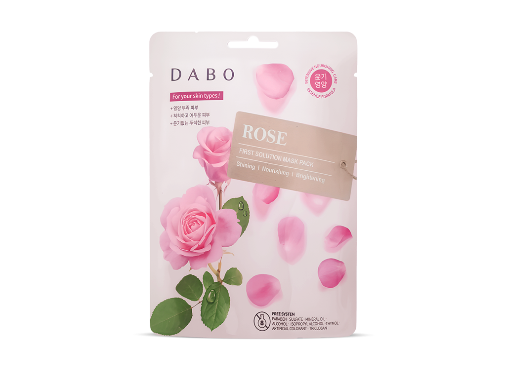 DABO First Solution Mask Pack Rose - Tek Kullanımlık Yüz Maskesi