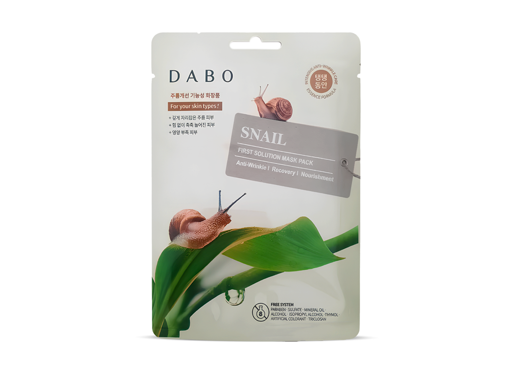 DABO First Solution Mask Pack Snail Gold - Tek Kullanımlık Yüz Maskesi