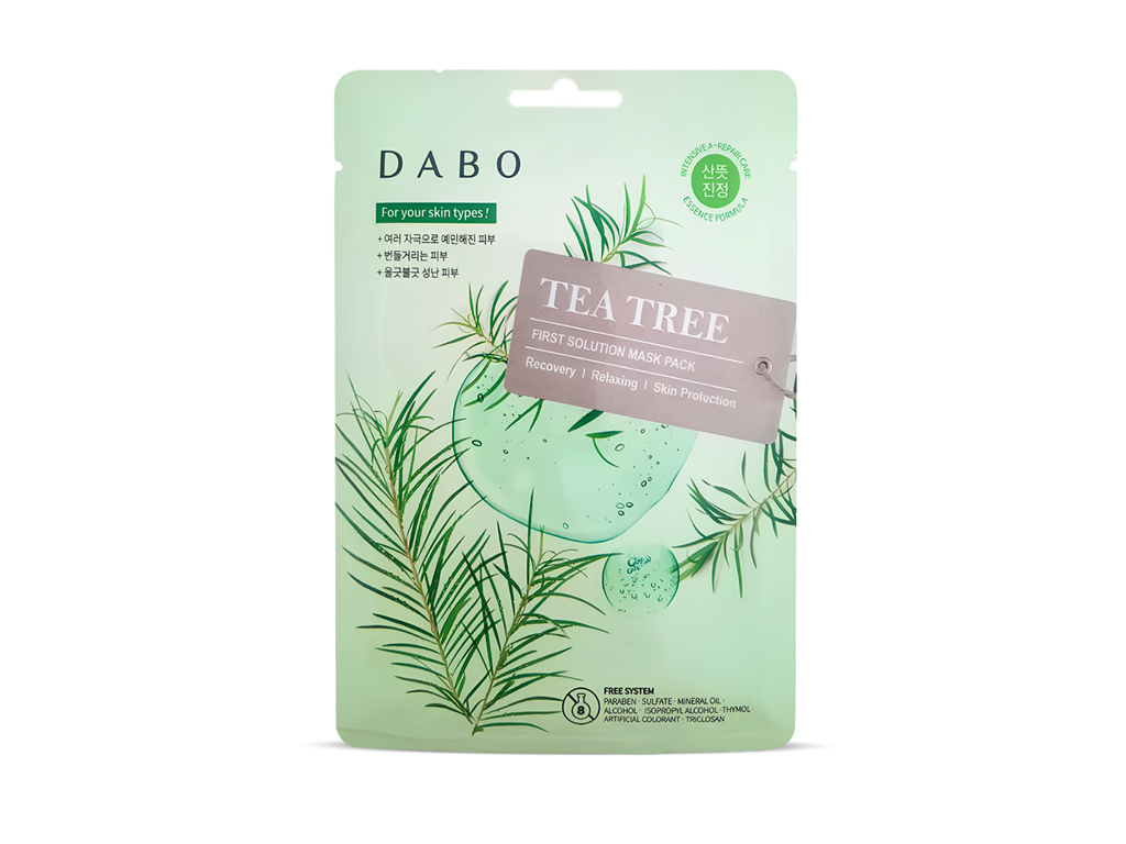 DABO First Solution Mask Pack Tea Tree - Tek Kullanımlık Yüz Maskesi