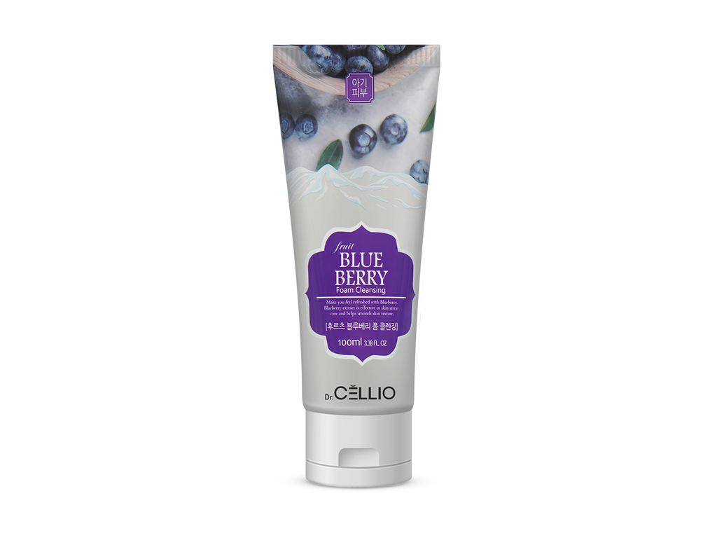 DR. CELLIO Yabanmersini Özü Içeren Besleyici Ve Fruit Blueberry Cleansing Foam