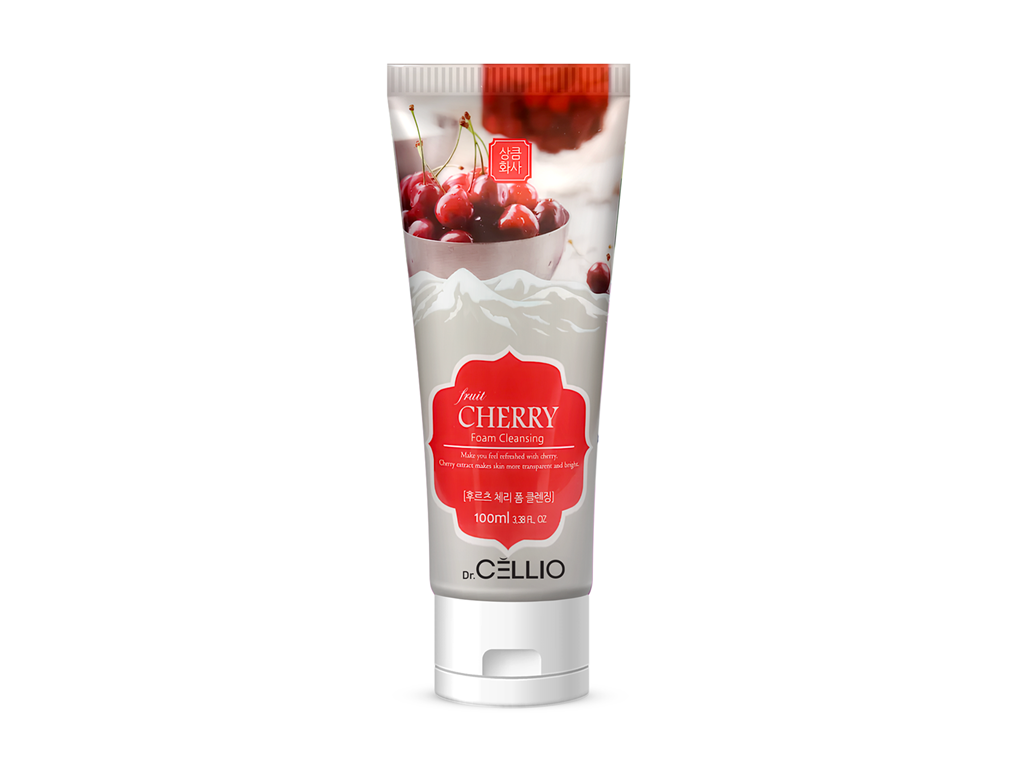 DR. CELLIO Kiraz Özü Içeren Besleyici Ve Dengeleyici Fruit Cherry Cleansing Foam