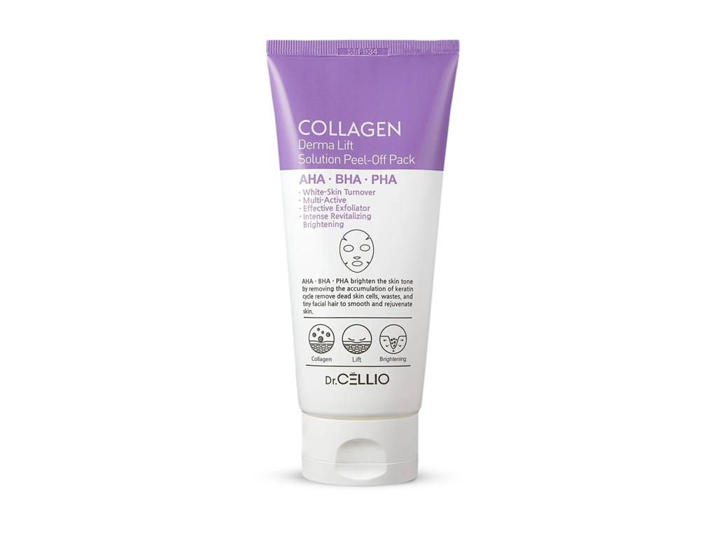 DR.CELLIO Sıkılaştırıcı Gençleştirici Collagen Aha-bha-pha Soyulabilir Yüz Maskesi 180ml