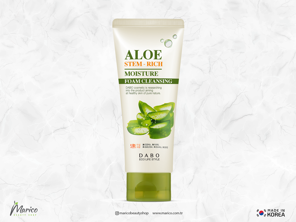 DABO Aloe Stem-Rich Moisture Foam Cleansing Temizleme Köpüğü