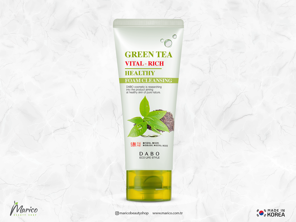 DABO Green Tea Vital-Rich Foam Cleansing Yüz Temizleme Köpüğü