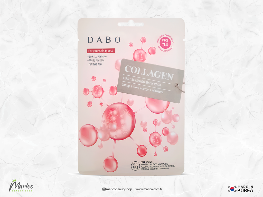 DABO First Solution Mask Pack Collagen - Tek Kullanımlık Yüz Maskesi