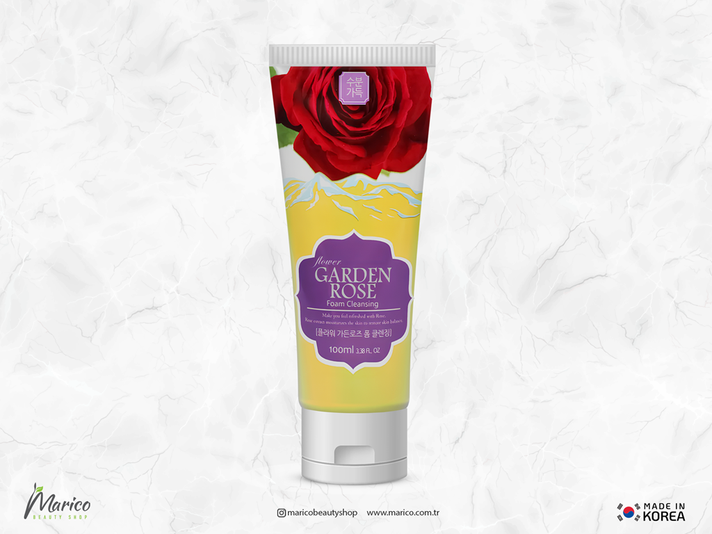 DR. CELLIO Bahçe Gülü Özü Içeren Ton Eşitleyici Flower Garden Rose Cleansing Foam